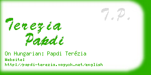 terezia papdi business card